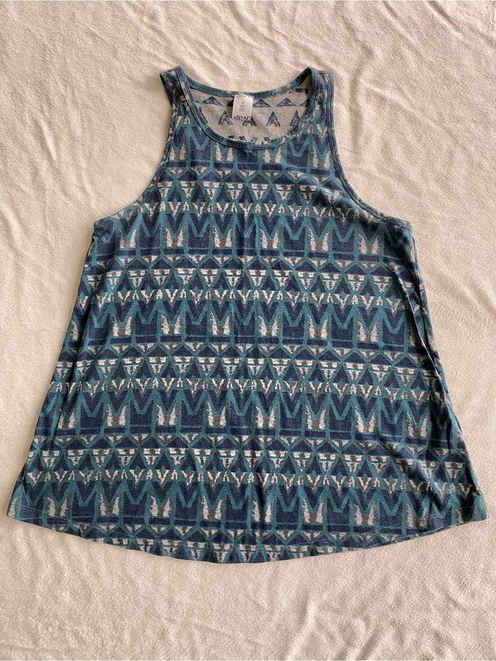 Abound Blue Teal Geo Racerback Tank Top